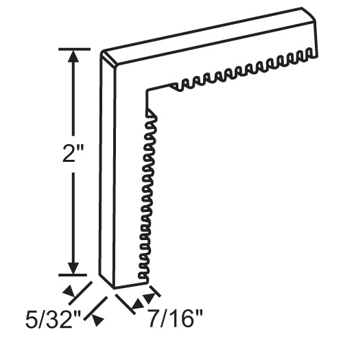 Corner Key white - pack of 20