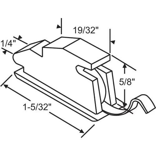 Vent Lock White