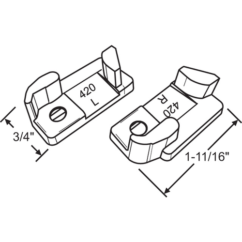 Awning Window Vent Lock Set awv 3