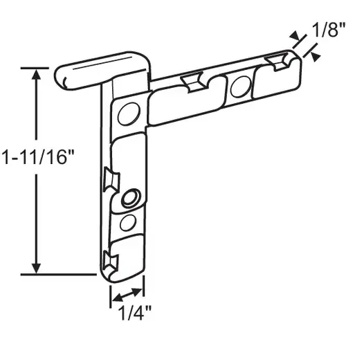 Corner Key die Cast left Hand