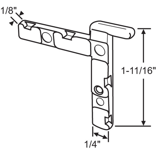 Corner Key die Cast right Hand - pack of 20