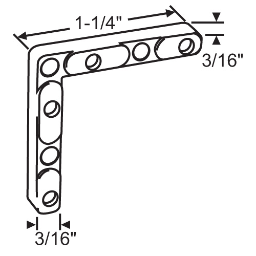 Corner Key die Cast - pack of 20