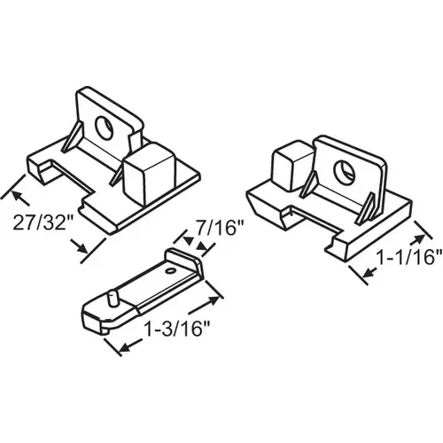 Balance Top Sash Guide set Of Left And Right Hand - pack of 12