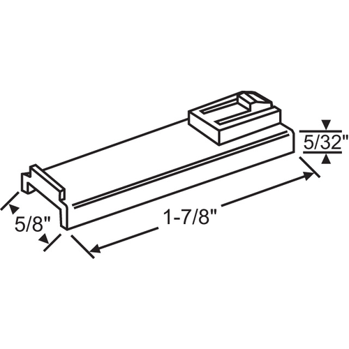 Slide Guide White Nylon cdm 2