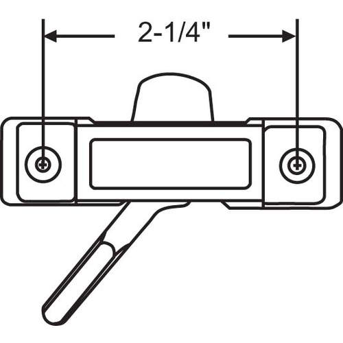 Sash Lock White Bronze wl 63