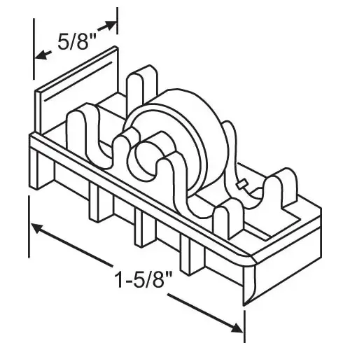 Sliding Window Roller Assembly 2500 Series rhm P/n: Swr174 black - pack of 6