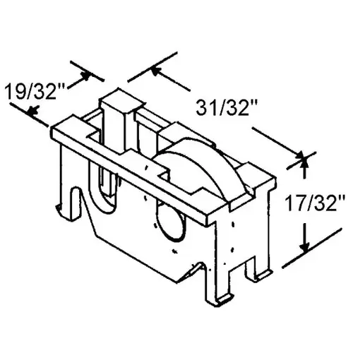 Sliding Window Roller Assembly