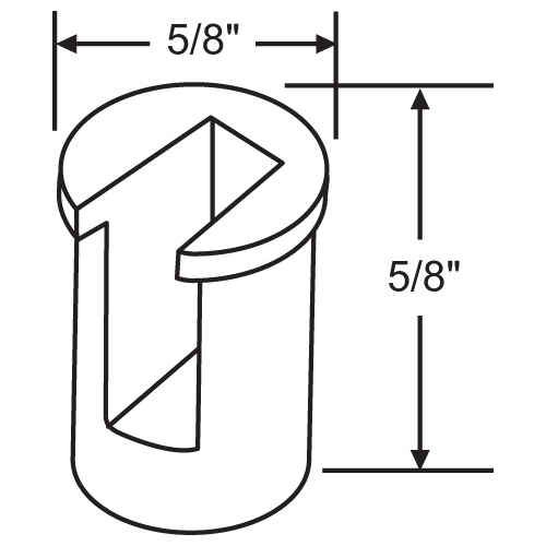 Milled Locking Cam used On 62-534 And 62-535 5/8in Length