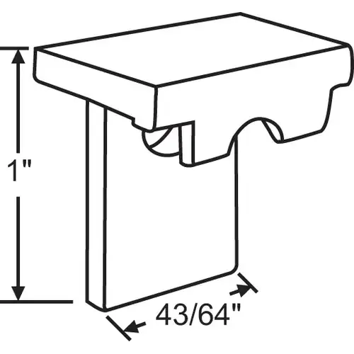 Balance Sash Guide hwP-187A-Wh White