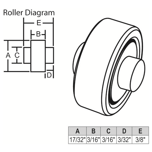 Sliding Window Wheel ball Bearing Wheel