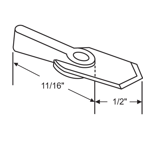 Pointer Latch White wsc199 Wh - pack of 25