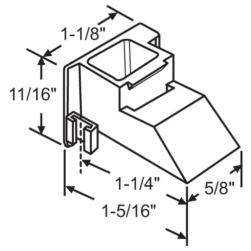 Plastic Top Sash Guide Set left And Right Hand nu Aire hwp142