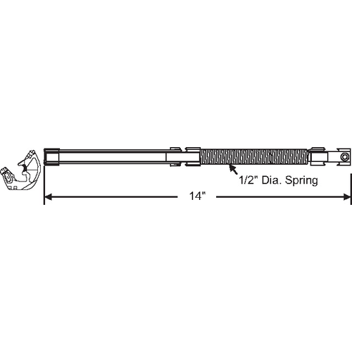 14in Arrow Balance W/62-539 black Shoe Attd