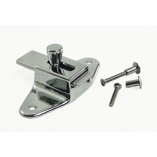 3-1/2 in. Center Slide Latch for Laminate Door with Screws Chrome