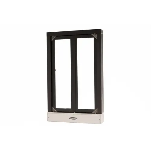 Quikserv CM-9020-BX Manual Transaction Window 24" W x 38-1/2" H Dark Bronze Anodized