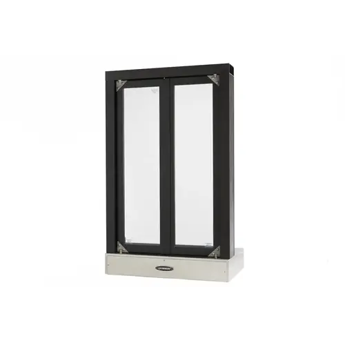 Quikserv FM-CUSTOM Flush Mounted Semi Automatic Pass-Thru Window With Bi-Fold Doors Custom