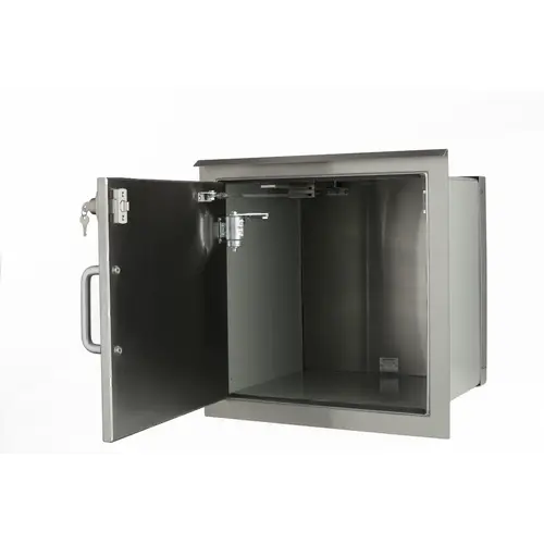 Quikserv PR-9600 Secure Package Receiver Level 3 BR Protection 15-3/16" W x 15-3/16" H Stainless Steel
