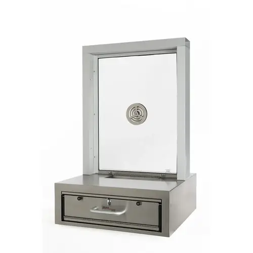 Pizza Drawer With Frame 24 1/4" W x 38 1/2" H Size Non Ballistic Dark Bronze Anodized Finish
