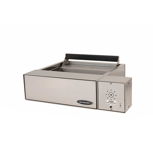 Quikserv QST-9131 Transaction Drawer for Smaller Items with Automatic Locking With Speaker 23-3/4" W x 6-1/4" H Stainless Steel
