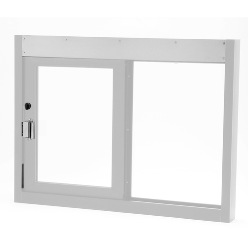 Quikserv SC-9408-CL Hurricane Resistant And Miami Dade County Approved Slider Window Self-Closing 48" W x 36" H Left Hand Slide Clear Anodized