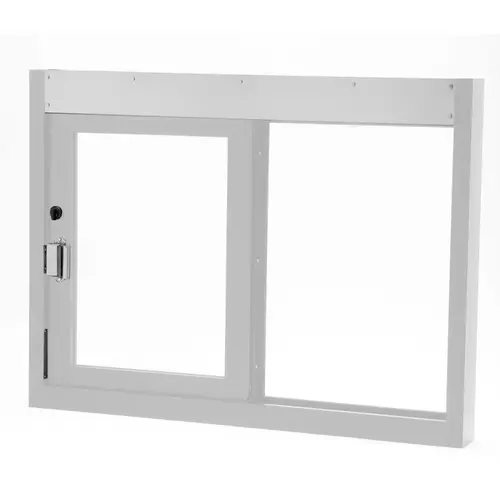 Quikserv SC-9408-CL Hurricane Resistant And Miami Dade County Approved Slider Window Self-Closing 48" W x 36" H Left Hand Slide Clear Anodized