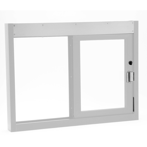 Quikserv SC-9409-CR Hurricane Resistant And Miami Dade County Approved Slider Window Self-Closing 48" W x 36" H Right Hand Slide Clear Anodized