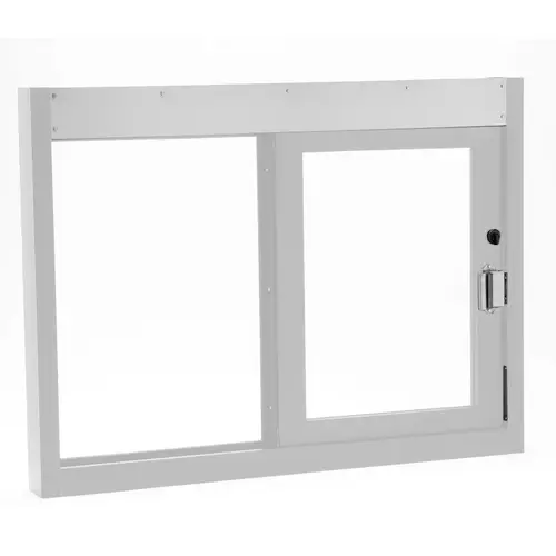 Quikserv SC-9409-CR Hurricane Resistant And Miami Dade County Approved Slider Window Self-Closing 48" W x 36" H Right Hand Slide Clear Anodized