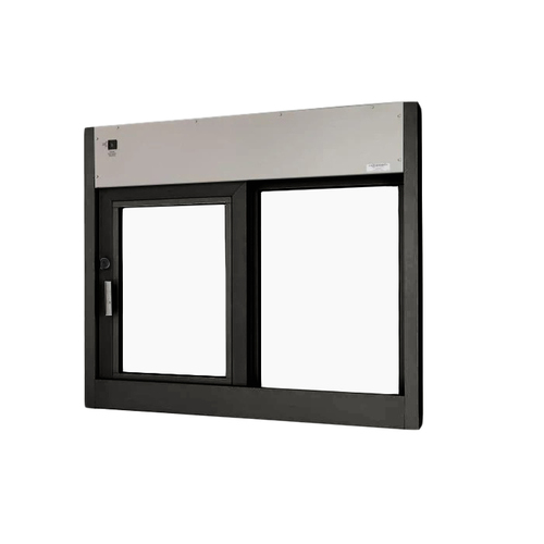 Hurricane Resistant And Miami Dade County Approved Slider Window Automatic 48" W x 36" H Left Hand Slide Dark Bronze Anodized