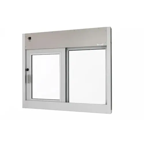 Quikserv SC-9641-CL Hurricane Resistant And Miami Dade County Approved Slider Window Automatic 48" W x 41" H Left Hand Slide Clear Anodized