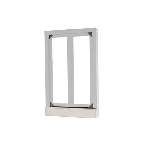 Manual Transaction Window 24" W x 38-1/2" H Clear Anodized