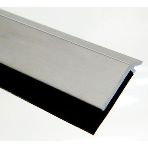 48" Door Bottom Sweep with 7/16" Neoprene Clear Aluminum Finish