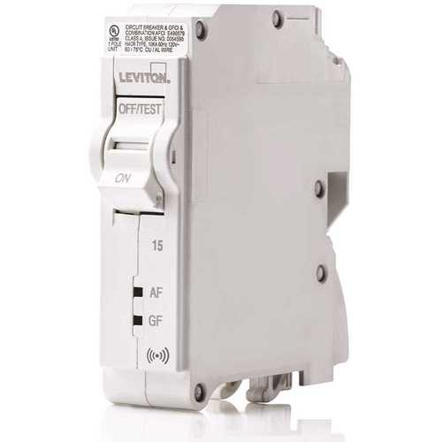 AFCI/GFCI 1-Pole 15 Amp 120-Volt 10kA Interrupt Rating Smart Branch Circuit Breaker