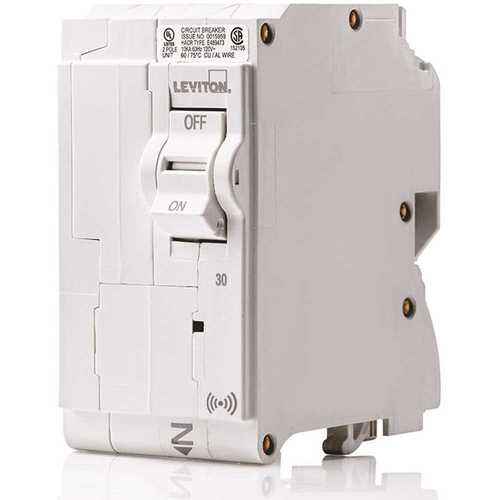 Standard 2-Pole 30 Amp 120-Volt/240-Volt 10kA Interrupt Rating Smart Branch Circuit Breaker