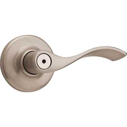 Kwikset 300BL-15V1 Balboa Privacy Door Lock with New Chassis and 6AL Latch and RCS Strike Satin Nickel Finish