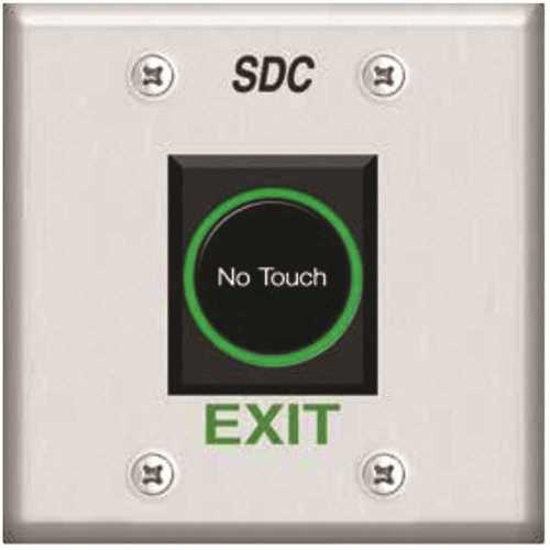 Sanitary, No Touch, Wave-to-Exit Switch, Double Gang, DPDT, "No Touch Exit