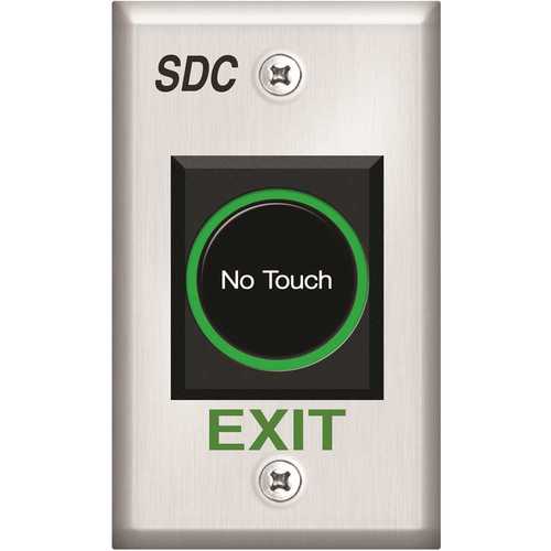 SDC 474U Sanitary, No Touch, Wave-to-Exit Switch, Single Gang, DPDT, "No Touch Exit