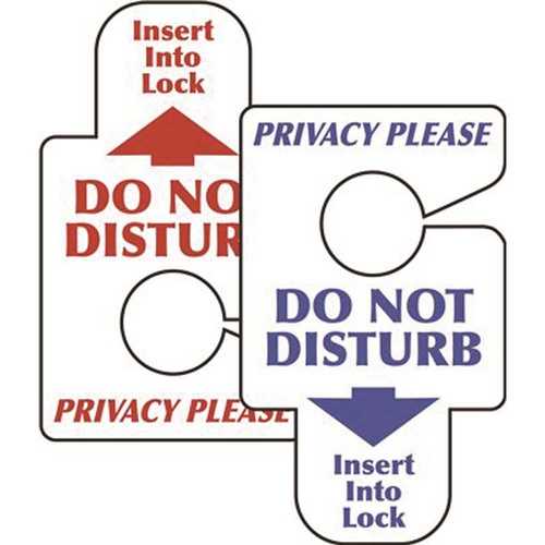 HY-KO PRODUCTS DH-110 Do Not Disturb/Privacy Please Door Insert - pack of 50
