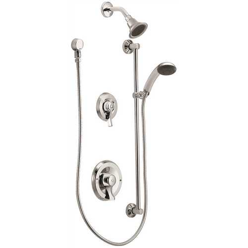 Commercial Single-Handle Posi-Temp Tub and Shower Faucet with 3-Function Transfer Valve Trim in Chrome