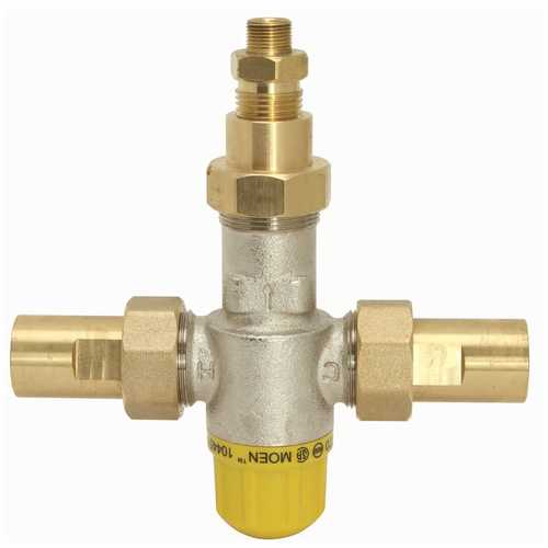 Moen 104451 Commercial 3/8 in. x 3/8 in. Thermostatic Mixing Valve with Compression Fittings