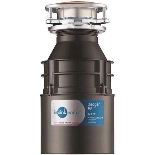 InSinkErator Badger 5XP 3/4 HP Continuous Feed Disposer