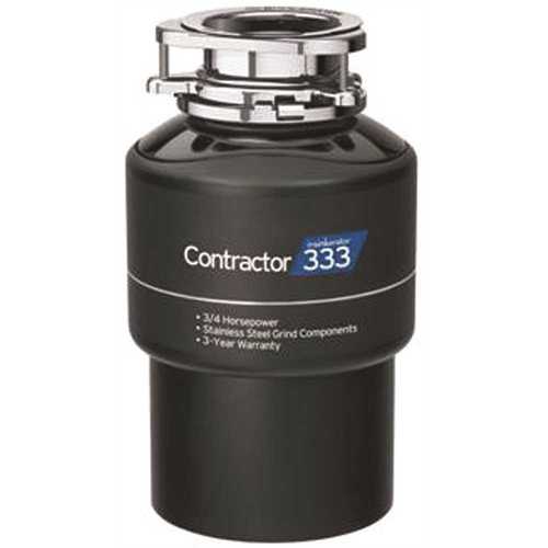 InSinkErator CONTRACTOR 333 3/4 HP Continuous Feed Garbage Disposal