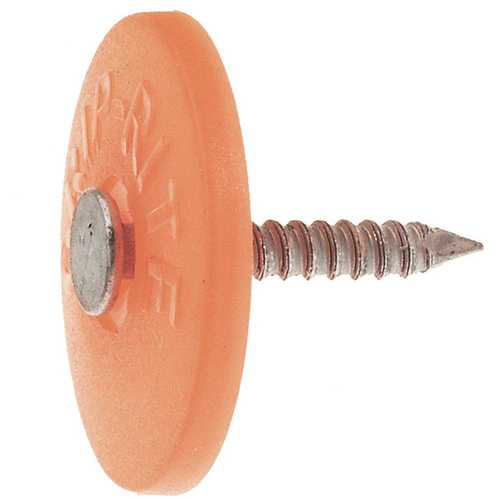 #12 x 1-3/4 in. Plastic Round Cap Roofing Nails (1 lb.-Pack)