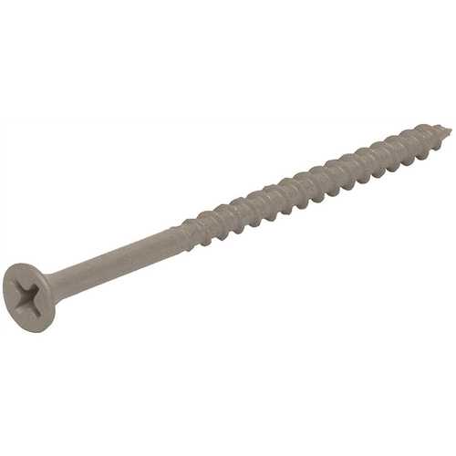 #6 x 1-1/4 in. Philips Bugle-Head Coarse Thread Sharp Point Polymer Coated Exterior Screws (5 lbs./Pack)