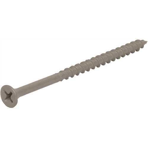 Grip-Rite PTN21225B #8 x 2-1/2 in. Philips Bugle-Head Coarse Thread Sharp Point Polymer Coated Exterior Screws (25 lbs./Pack)