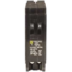 NEW Square D 15 Amp Circuit Breaker Single-Pole Circuit Breaker 20/240 VAC 