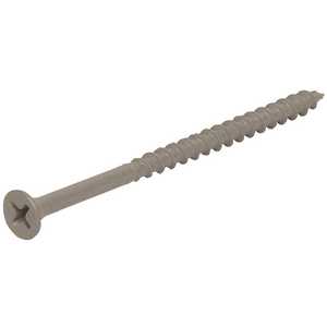 Grip-Rite PTN325B #8 x 3 in. Philips Bugle-Head Coarse Thread Sharp Point Polymer Coated Exterior Screws (25 lbs./Pack)