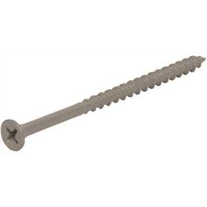 Grip-Rite PTN2S1 #8 x 2 in. Phillips Bugle-Head Coarse Thread Sharp Point Polymer Coated Exterior Screws (1 lb./Pack)