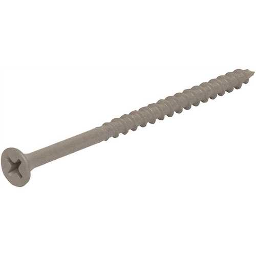Grip-Rite PTN2S1 #8 x 2 in. Phillips Bugle-Head Coarse Thread Sharp Point Polymer Coated Exterior Screws (1 lb./Pack)
