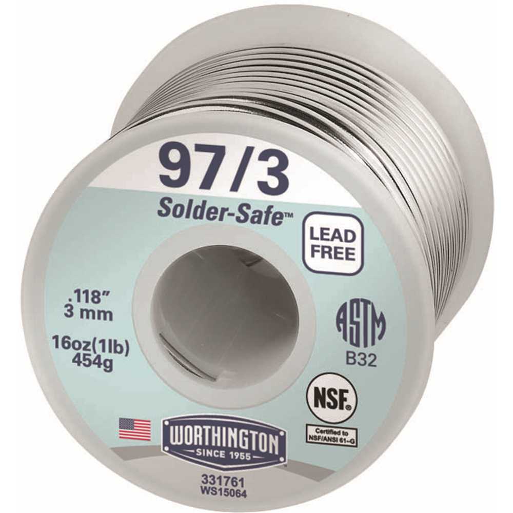 Worthington 331761 16 oz. 97/3 Lead-Free Solder