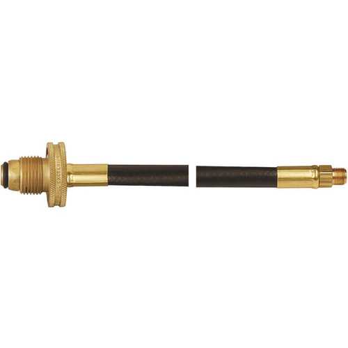 1/4 in. Thermo Pigtail #60 Soft Nose Pol x 1/4 in. M Inverted Flare Round Brass Handwheel 24 in. Oal